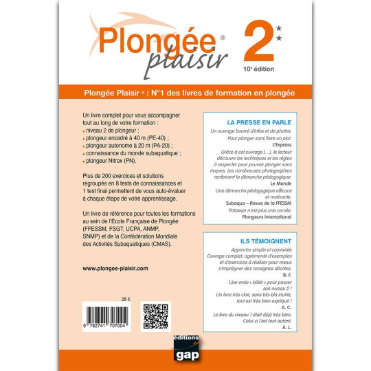 Plongée Plaisir niveau 2 Editions GAP - 2