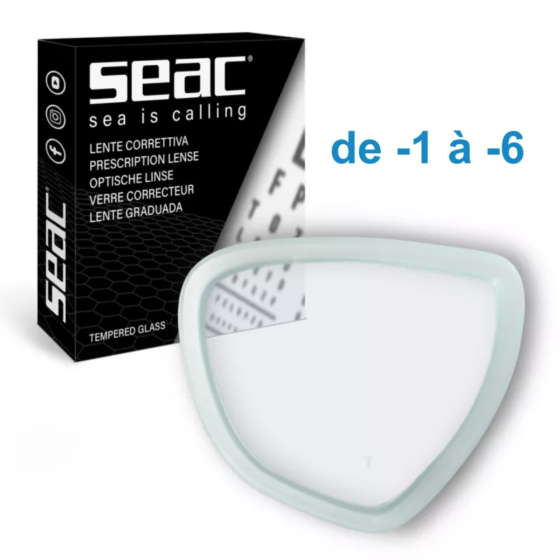 Verre optique négatifs pour masque Symbol & Italia de Seac